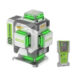 Huepar Pro ZK04CG 4D Cross Line Laser Level + Receiver