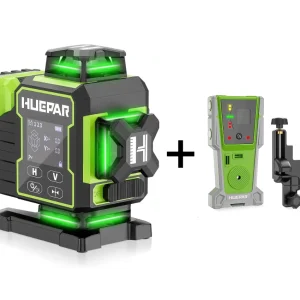 Huepar W04CG 4D Motorised Laser Level + LR-8RG Combo