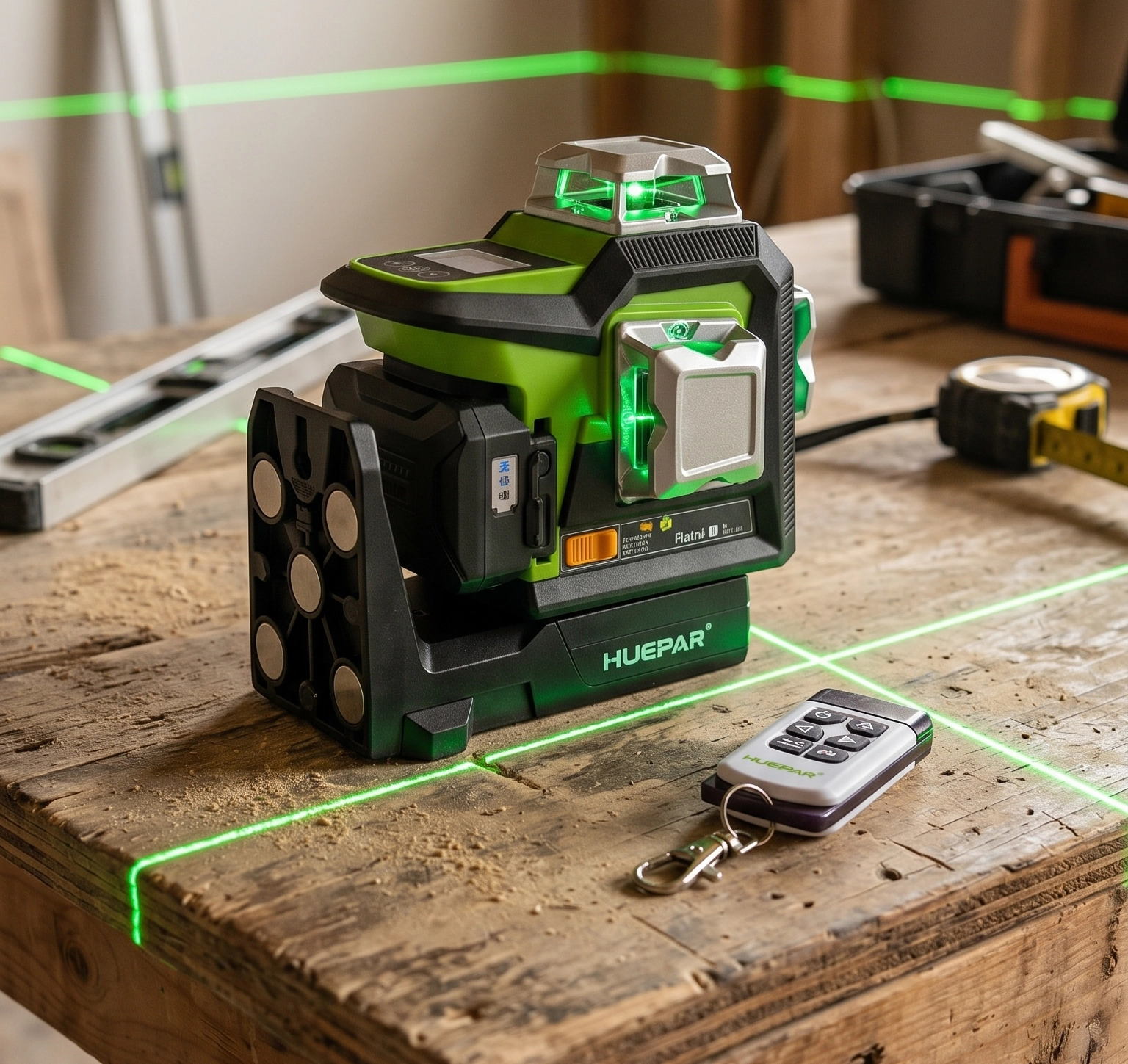 Huepar HX03CG-PRO Static Pivot point motorized 3D Laser Level - Image 3