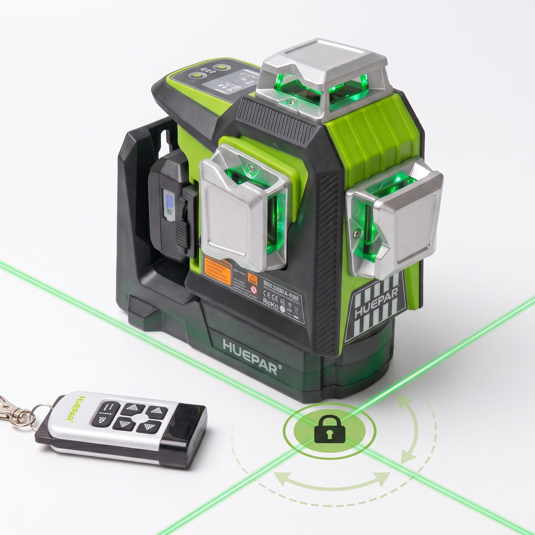 Huepar HX03CG-PRO Static Pivot point motorized 3D Laser Level